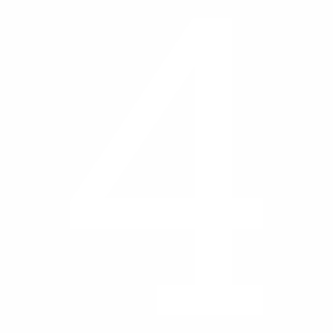Samolepka - číslo Čtyři