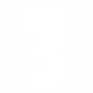Samolepka - číslo Tři