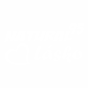 Samolepka - nápis Natural 95 lásko