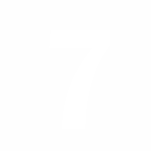 Samolepka - Číslo sedm