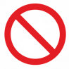 Samolepka Samolepka - Zákaz pití vody